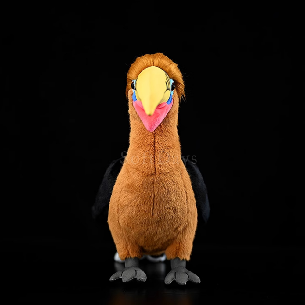 Lifelike Rufous-necked Hornbill Plush – Realistic Bird Stuffed Toy