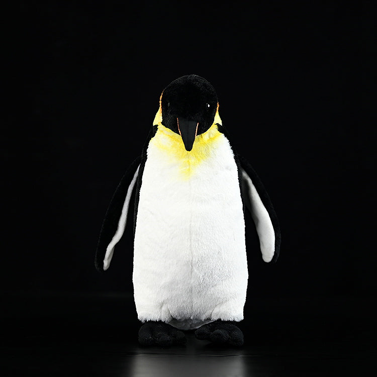 Lifelike emperor penguin plush toy by SoftDaysLab, soft and huggable stuffed animal for penguin lovers
