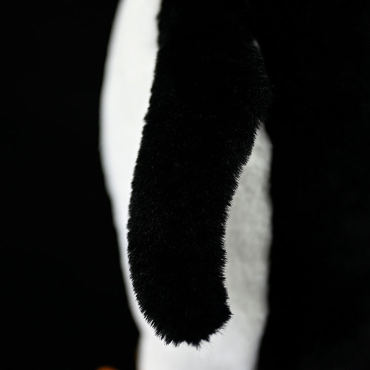 Flipper detail of Gentoo Penguin stuffed toy, soft and smooth materials for a realistic touch