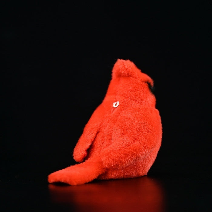 Lifelike Adorable Northern Cardinal Bird Plush – Realistic and Chubby Design