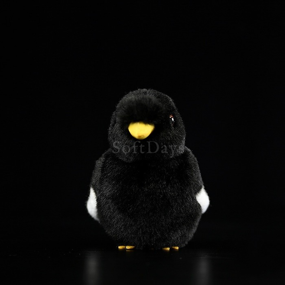 Lifelike Adorable Crested Myna Bird Plush – Realistic and Chubby Design