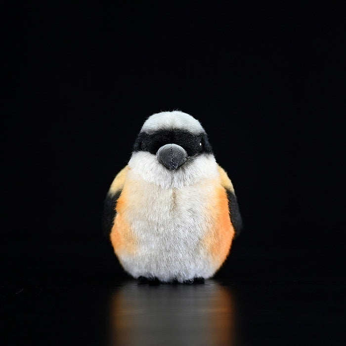 Lifelike Adorable Long-Tailed Shrike Bird Plush – Realistic and Chubby