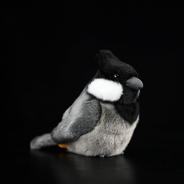 Adorable Rufous-Vented Tit Bird Plush Toy – Lifelike and Chubby
