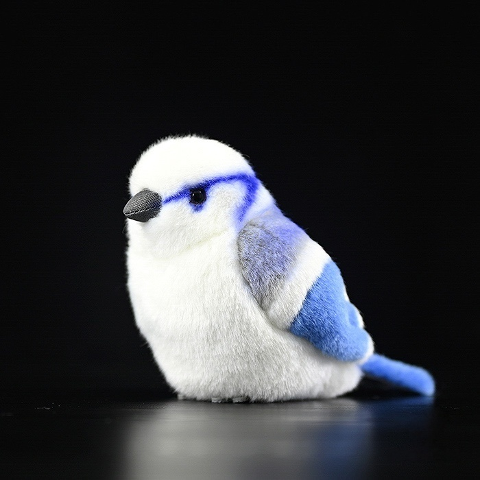 Adorable Azure Tit Bird Plush Toy – Lifelike and Chubby