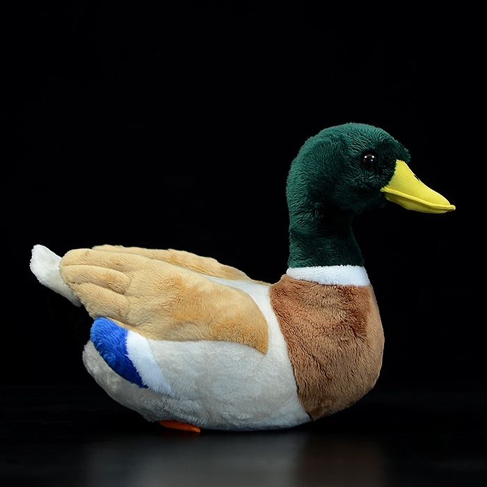 SoftDaysLab Lifelike Mallard Duck Plush Toy – Soft, Realistic, and