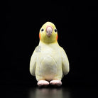 Realistic Yellow Lutino Cockatiel Parrot Plush Toy – Adorable and Soft