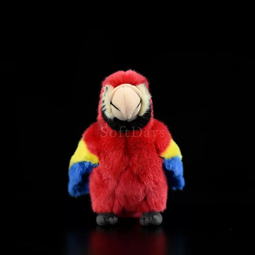 Realistic Scarlet Macaw Parrot Plush Toy – Cute, Soft, and Lifelike Stuffed Bird