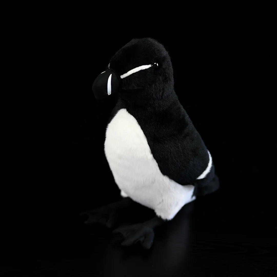 Full-body view of the Razorbill stuffed toy by SoftDaysLab®, ideal for wildlife-themed collections