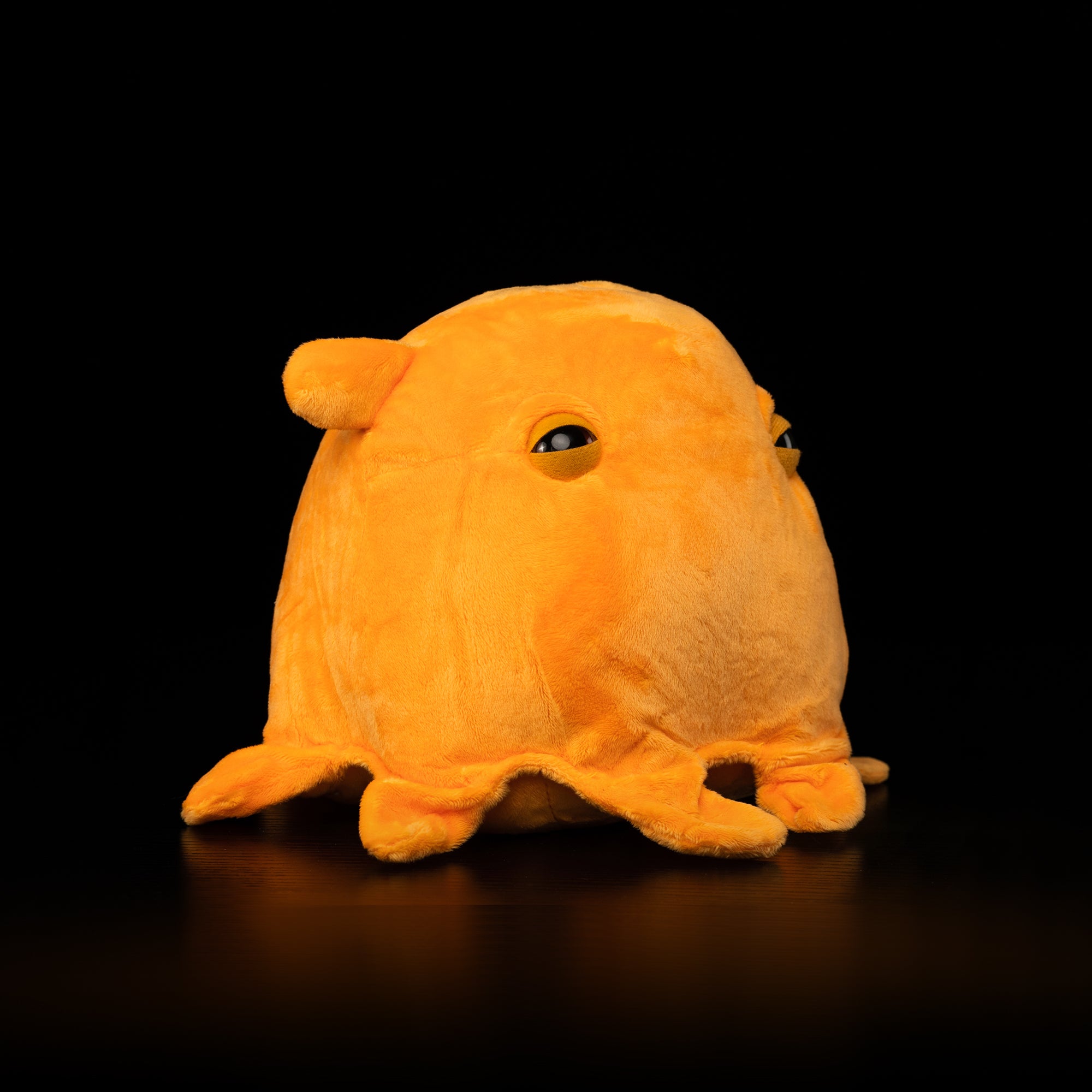 Cute Dumbo Octopus plush toy by SoftDaysLab® at an angle view, ideal for sea life and ocean animal lovers