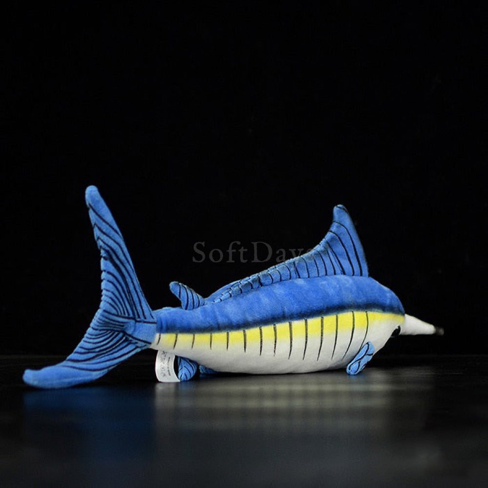 Realistic Blue Marlin Fish Plush Toy – Soft and Vibrant Ocean Companion