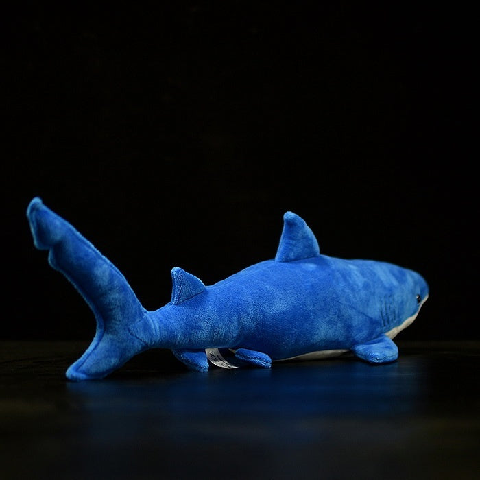 Realistic Blue Shark Plush Toy – Soft and Ocean-Inspired