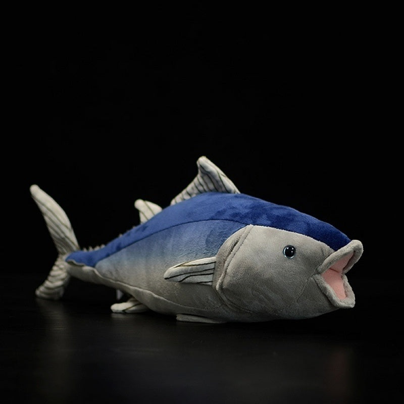 Realistic Atlantic Bluefin Tuna plush toy with lifelike colors and soft details by SoftDaysLab
