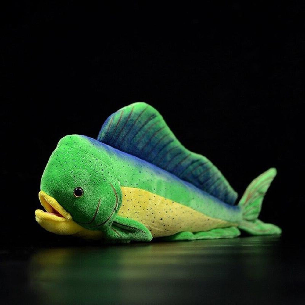 Realistic Mahi Mahi Dolphinfish Plush Toy – Soft and Lifelike Ocean Gift