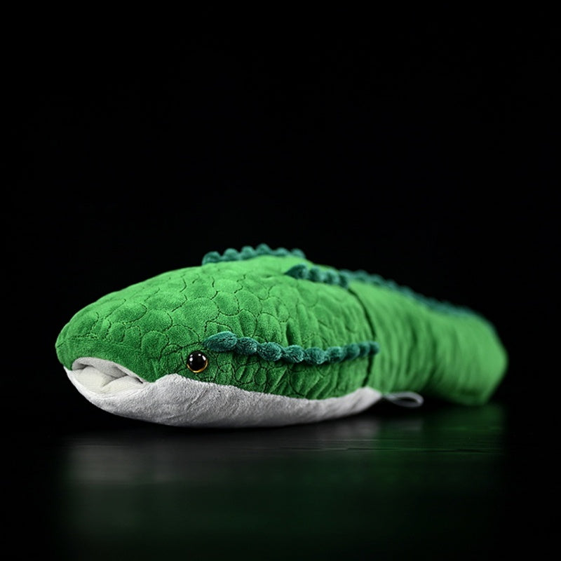 Side view of Astraspis prehistoric fish plush with lifelike scales, perfect for science fans by SoftDaysLab