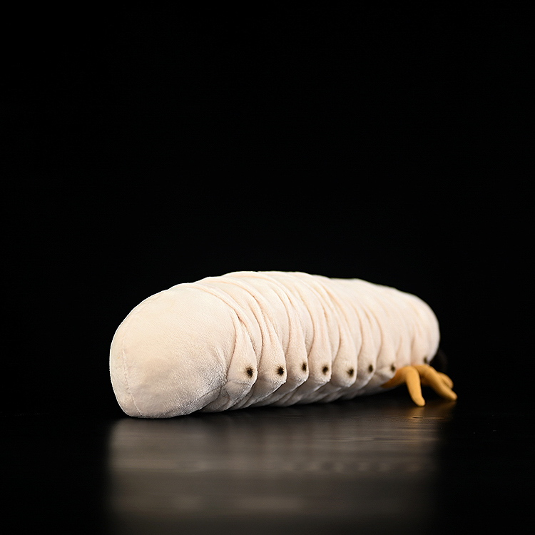 Realistic White Grub Plush Toy – Lifelike, Soft and Perfect for Bug Lovers