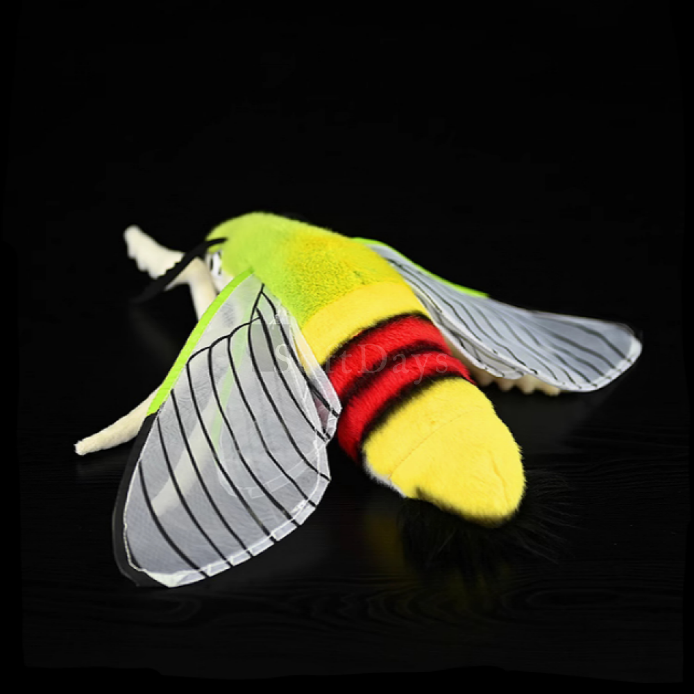 Realistic Coffee Bee Hawkmoth Plush Toy – Soft and Vibrantly Lifelike