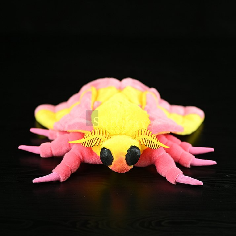 Realistic Rosy Maple Moth Insert Plush – Soft, Lifelike, and Perfect for Nature Lovers