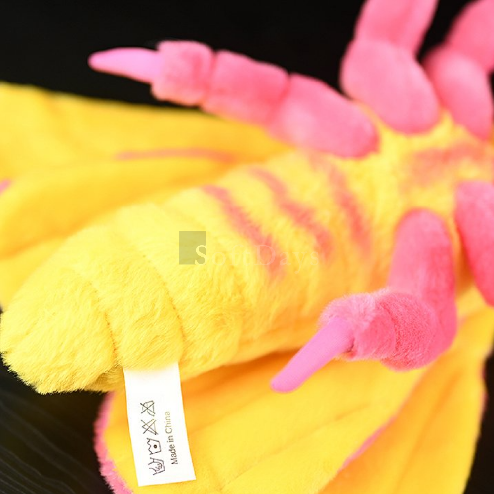 Realistic Rosy Maple Moth Insert Plush – Soft, Lifelike, and Perfect for Nature Lovers