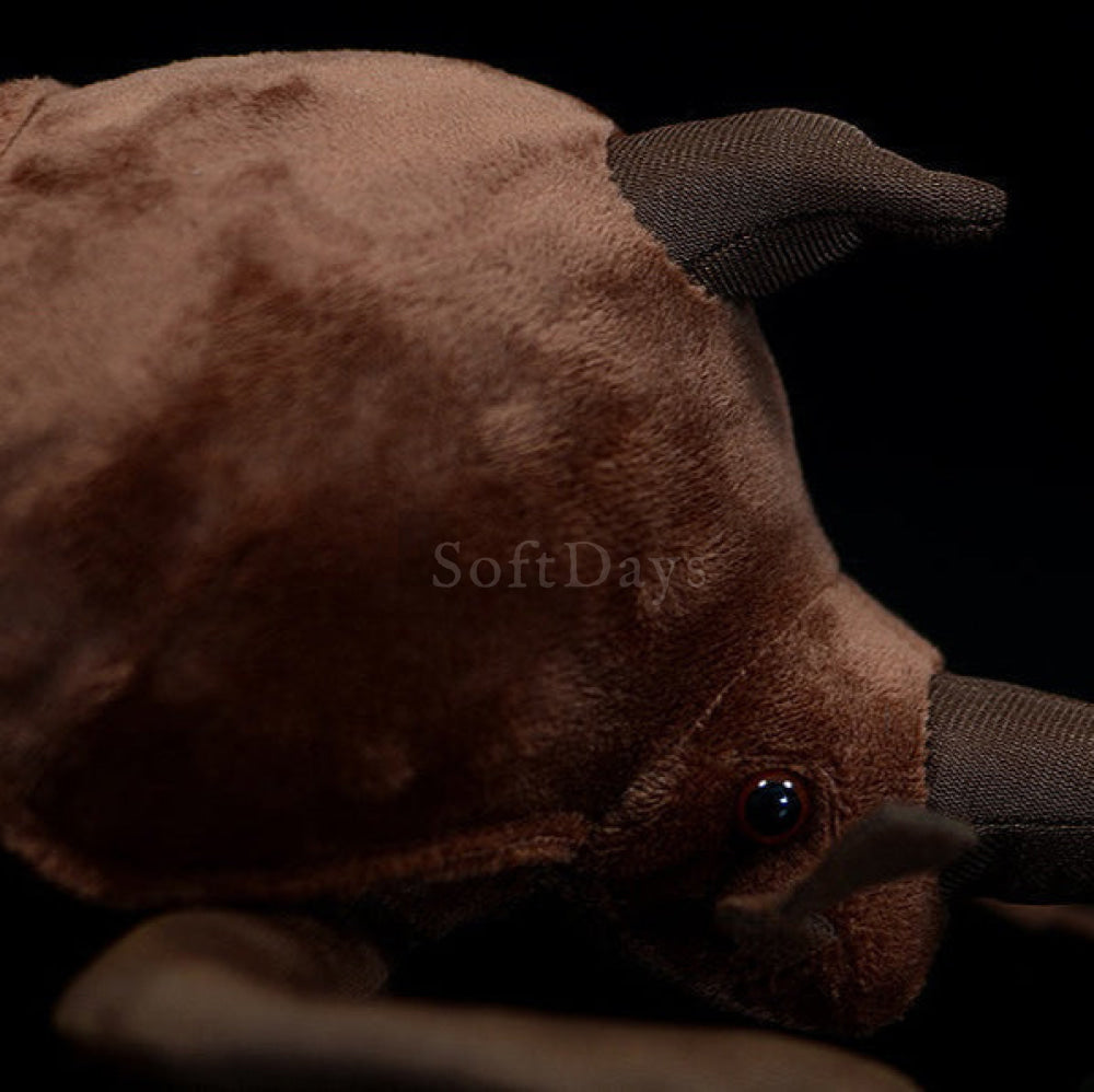 Realistic Japanese Rhinoceros Beetle Plush – Soft, Lifelike, and Perfect for Insect Collectors