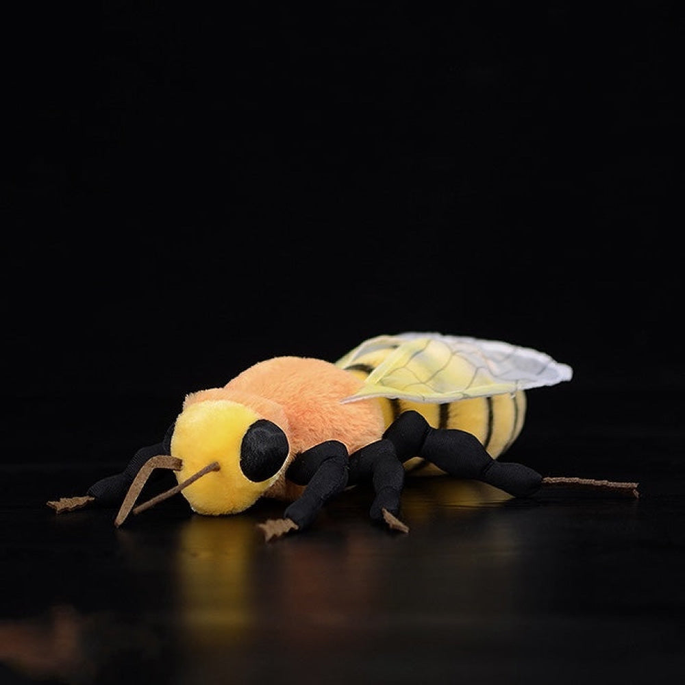 Realistic Bee Plush Toy – Soft, Lifelike, and Buzzing with Charm