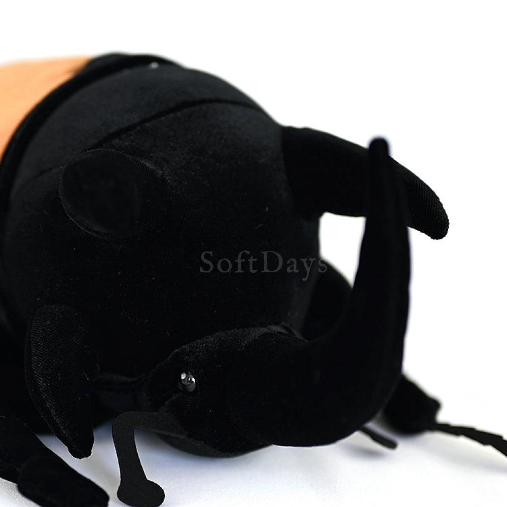 Realistic Five-Horned Rhino Beetle Plush – Soft, Lifelike, and Perfect for Insect Collectors