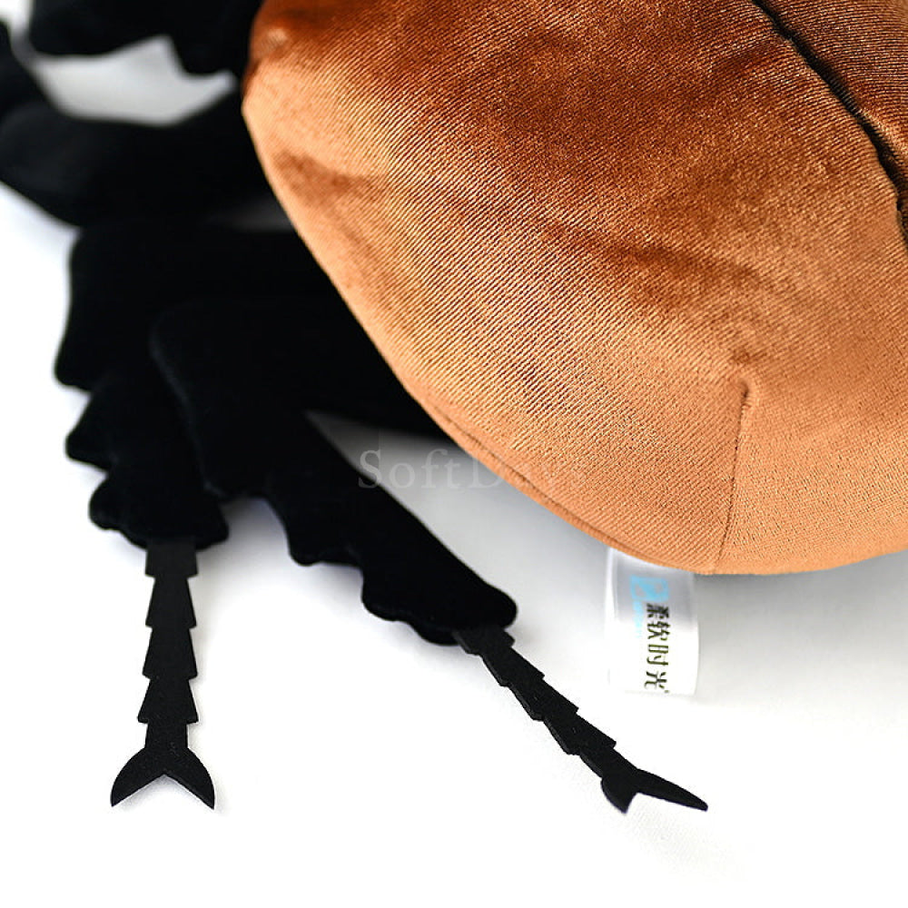 Realistic Five-Horned Rhino Beetle Plush – Soft, Lifelike, and Perfect for Insect Collectors