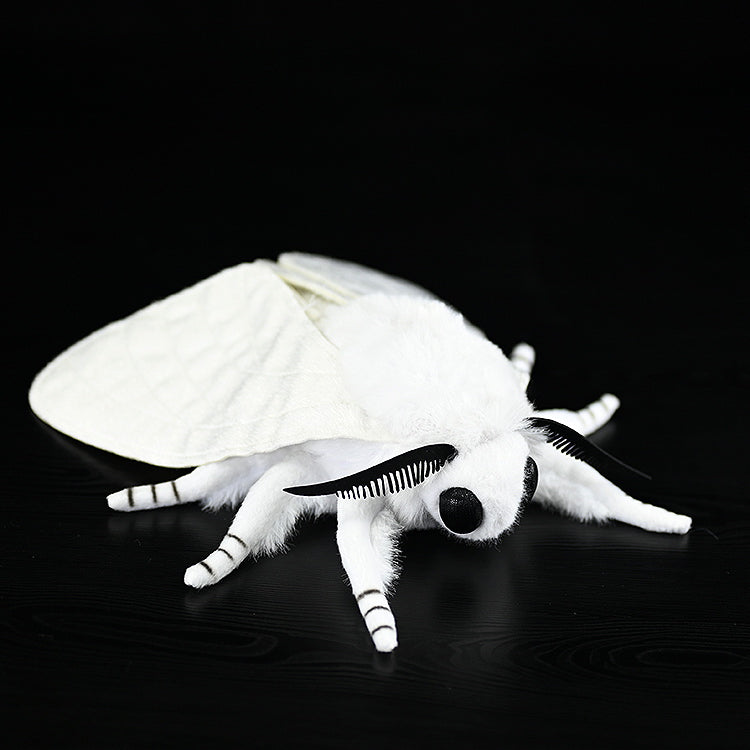 Realistic Fall Webworm Moth Plush Toy – Soft, Detailed, and Perfect for Nature Enthusiasts