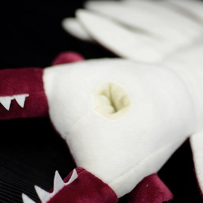 Close-up of the Anomalocaris plush toy’s circular mouth, replicating the Cambrian predator’s unique anatomy