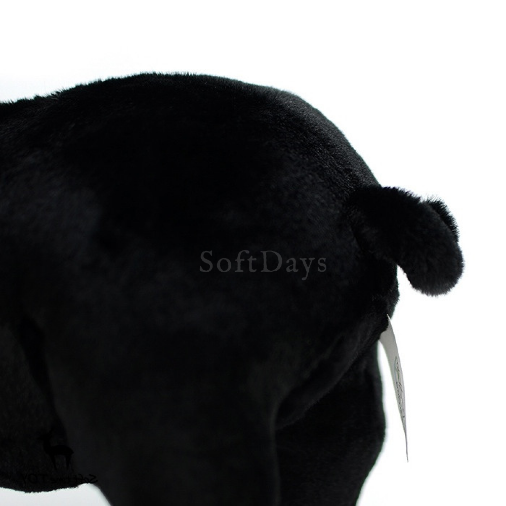 Lifelike Black Pig Soft Stuffed Plush Toy – Adorable and Cuddly