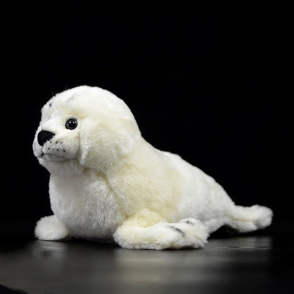 Adorable White Seal Pup Plush Toy – Soft and Lifelike