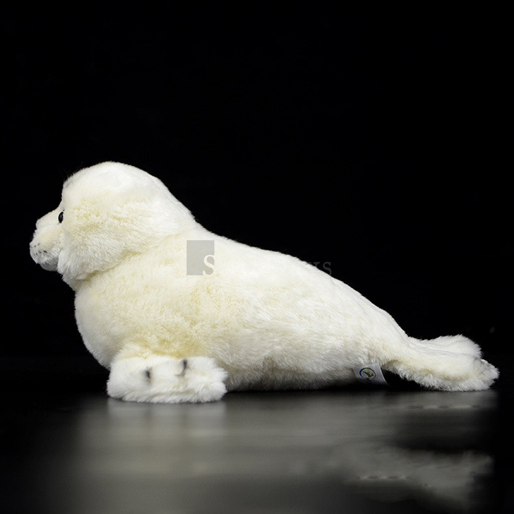 Adorable White Seal Pup Plush Toy – Soft and Lifelike