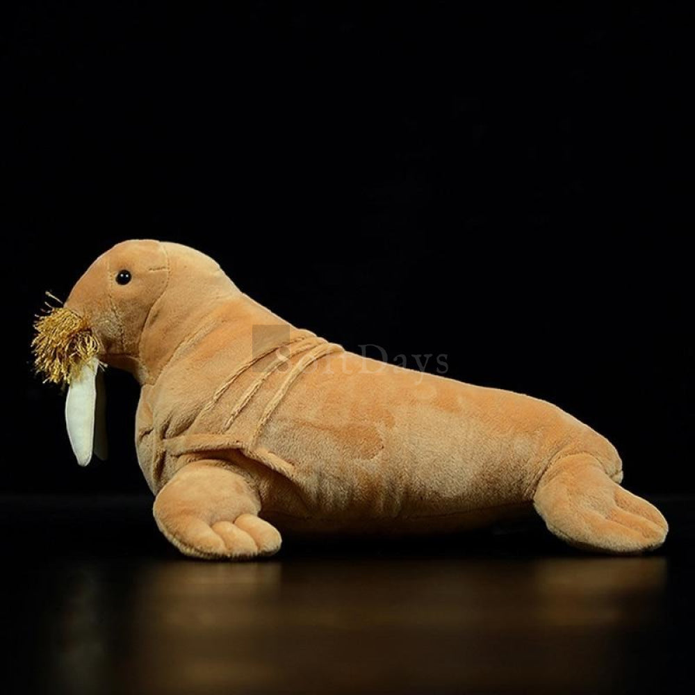 Realistic Walrus Plush Toy with Tusks and Whiskers – Soft, Huggable, and Perfect for Arctic Animal Lovers