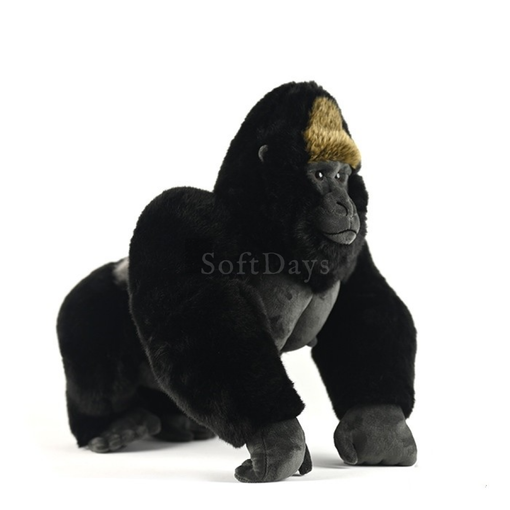 Majestic Silverback Gorilla Soft Stuffed Plush Toy – Realistic and Huggable