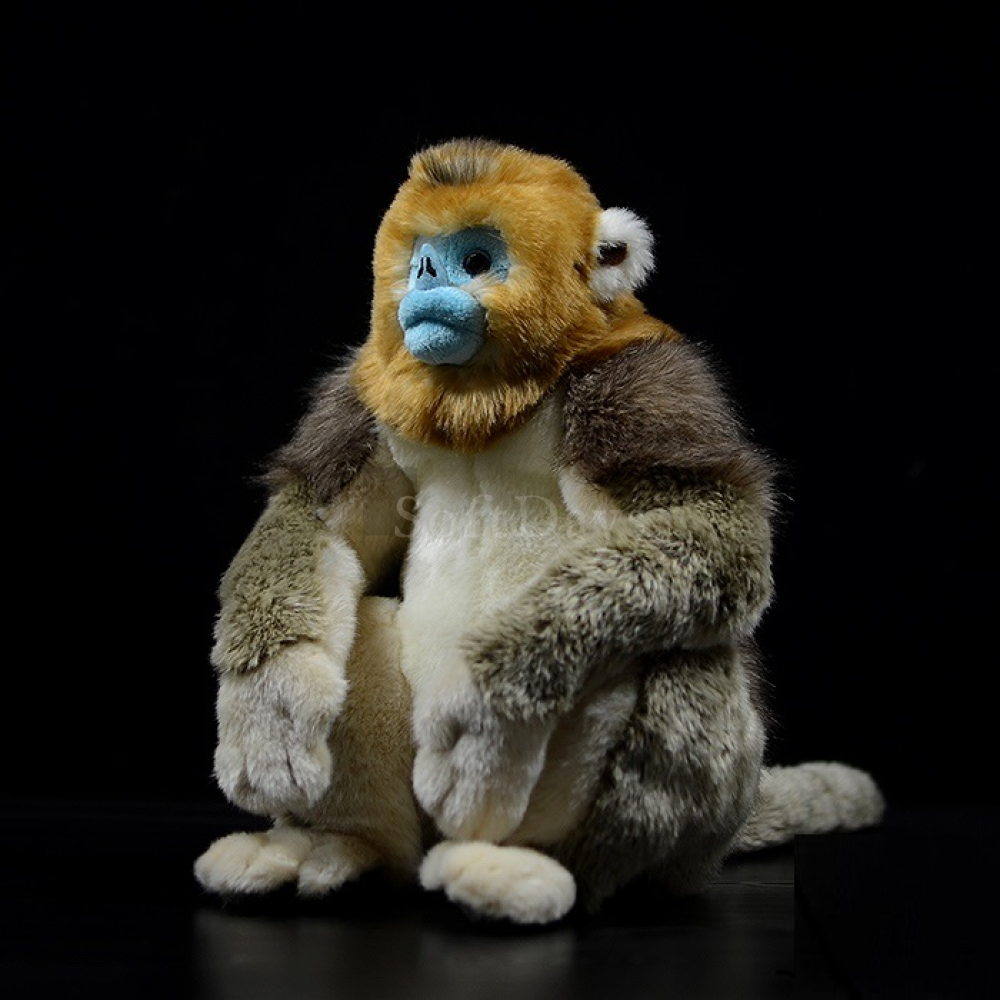 Golden Snub-Nosed Monkey Plush – Realistic, Soft, and Adorable
