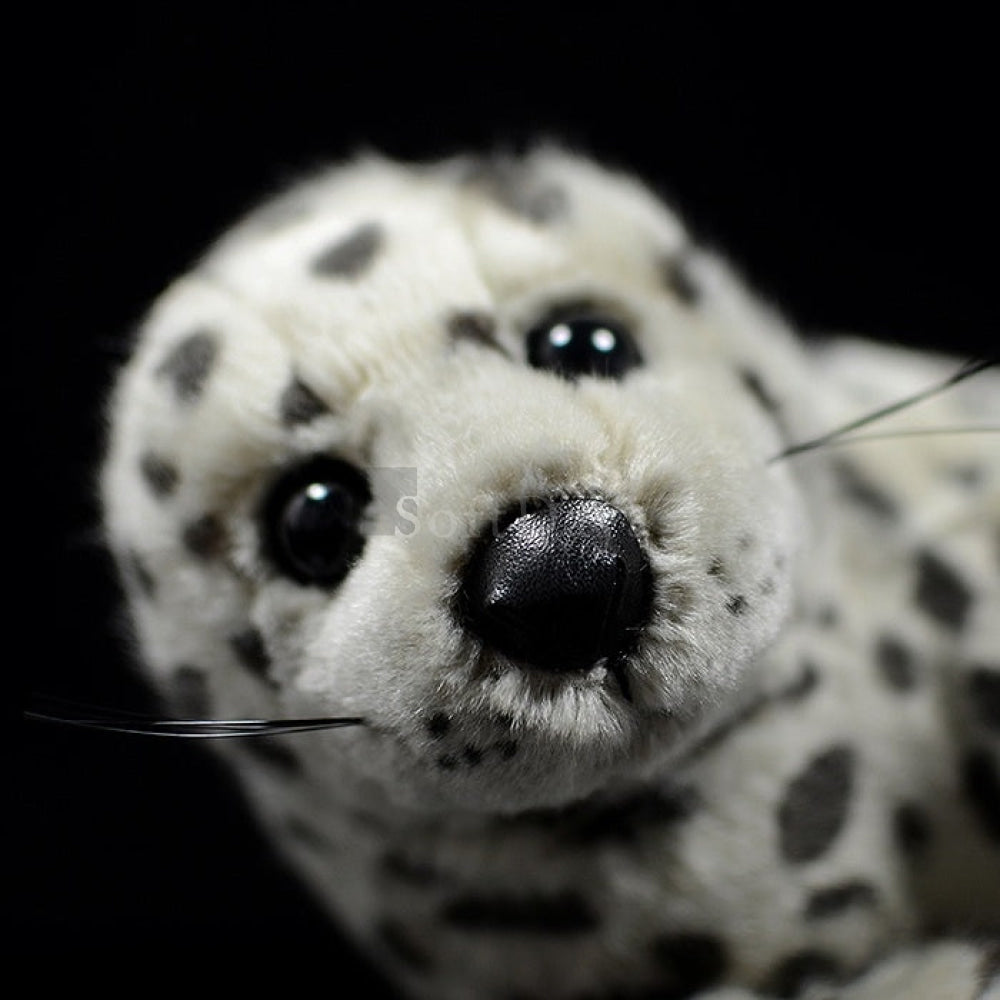 Lifelike Spotted Seal Pup Soft Stuffed Plush Toy – Adorable and Ocean-Inspired