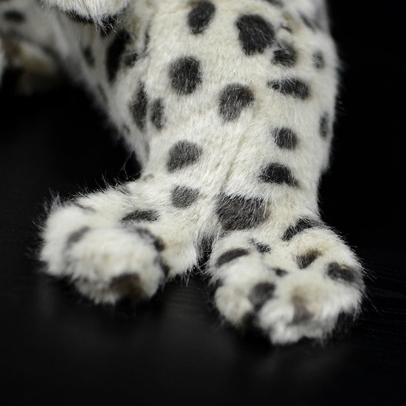 Detailed view of spotted seal plush flipper and paw with realistic texture and spots by SoftDaysLab