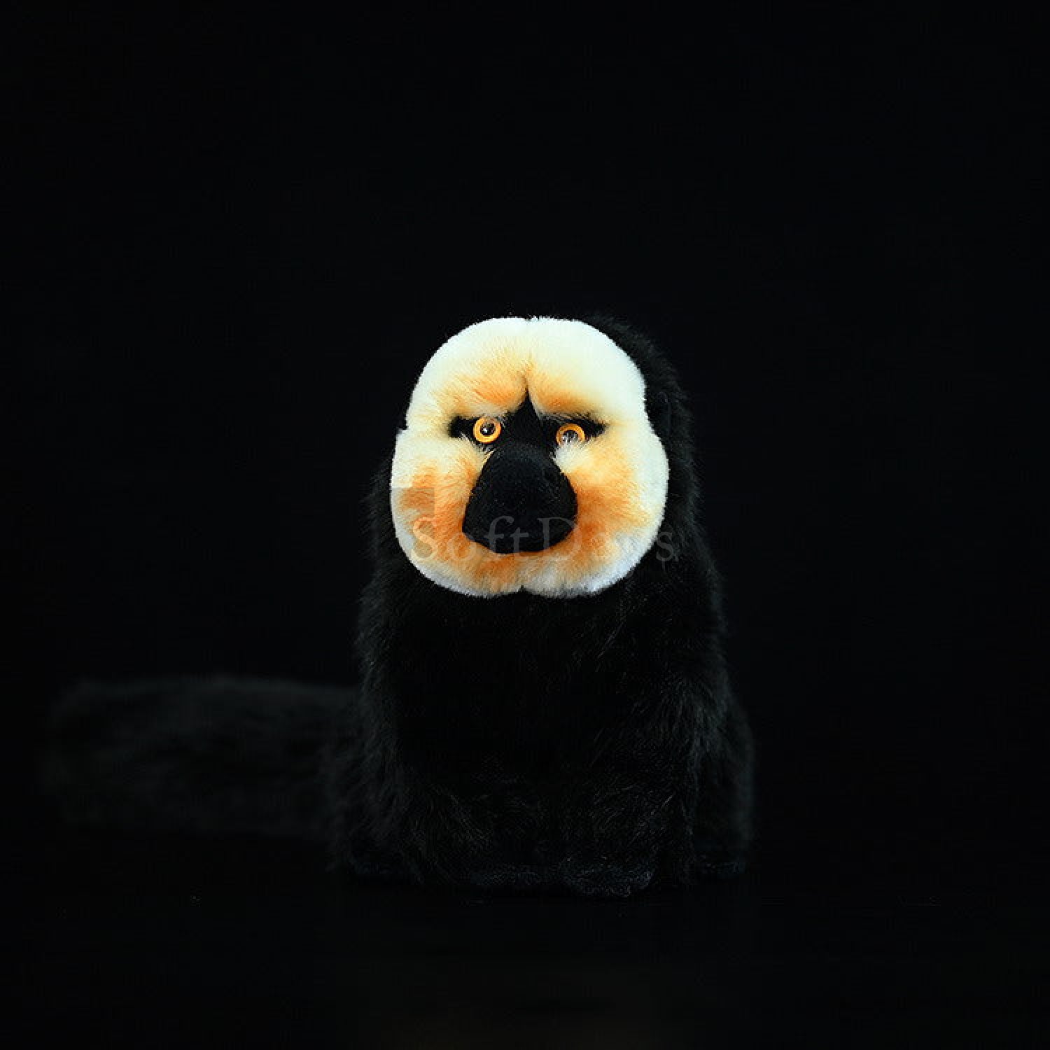 White-faced Saki Monkey Plush Toy – Realistic and Cuddly Jungle Friend