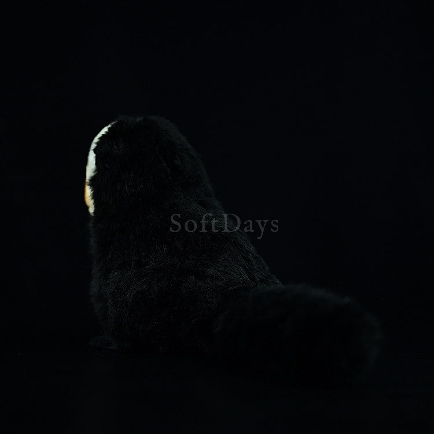 White-faced Saki Monkey Plush Toy – Realistic and Cuddly Jungle Friend