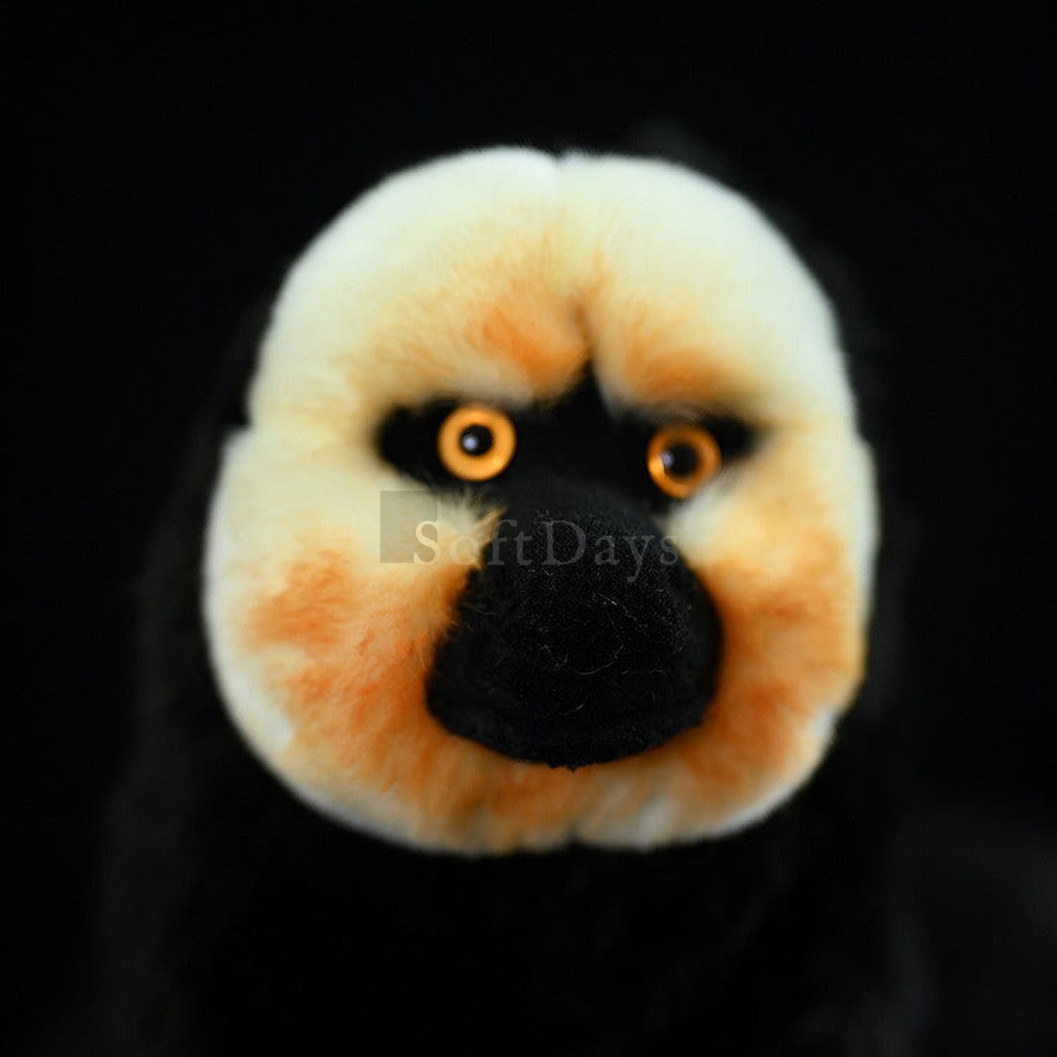 White-faced Saki Monkey Plush Toy – Realistic and Cuddly Jungle Friend