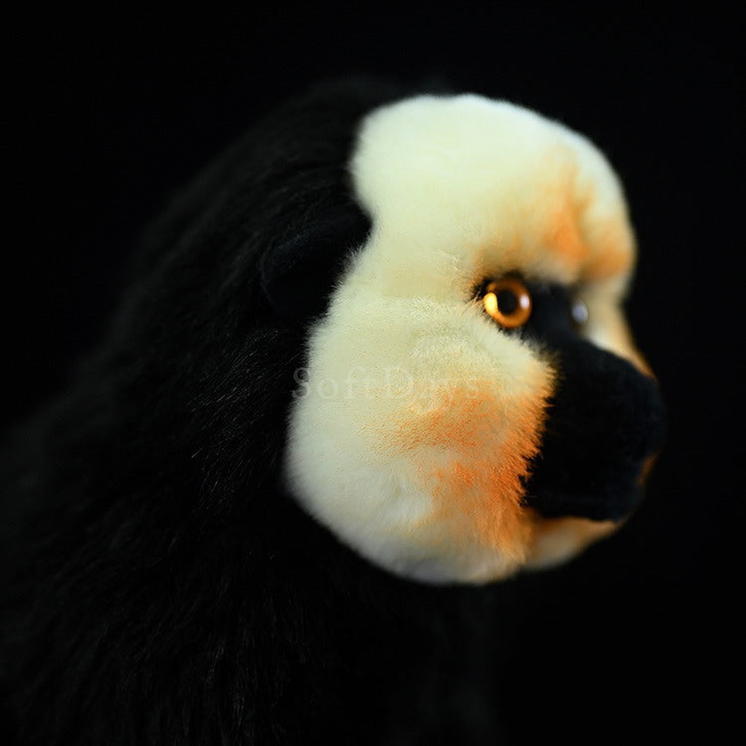 White-faced Saki Monkey Plush Toy – Realistic and Cuddly Jungle Friend