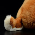 Fluffy tail of a Shiba Inu plush toy, showcasing realistic design and premium-quality soft material