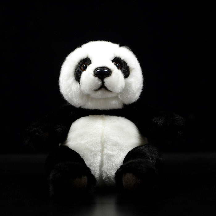 Front view of a soft giant panda plush toy, perfect for animal lovers and panda enthusiasts