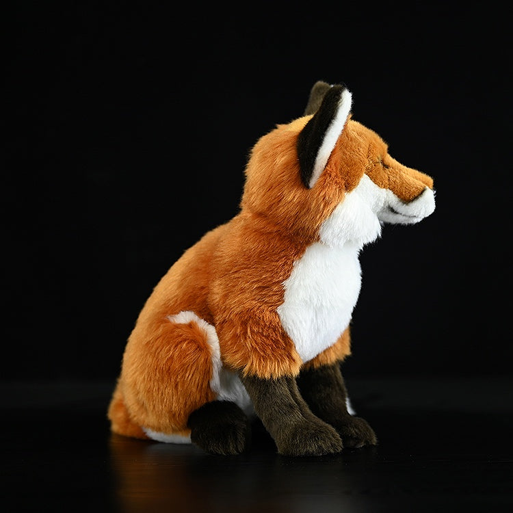 Lifelike red fox plush toy with realistic details and soft fur for animal lovers
