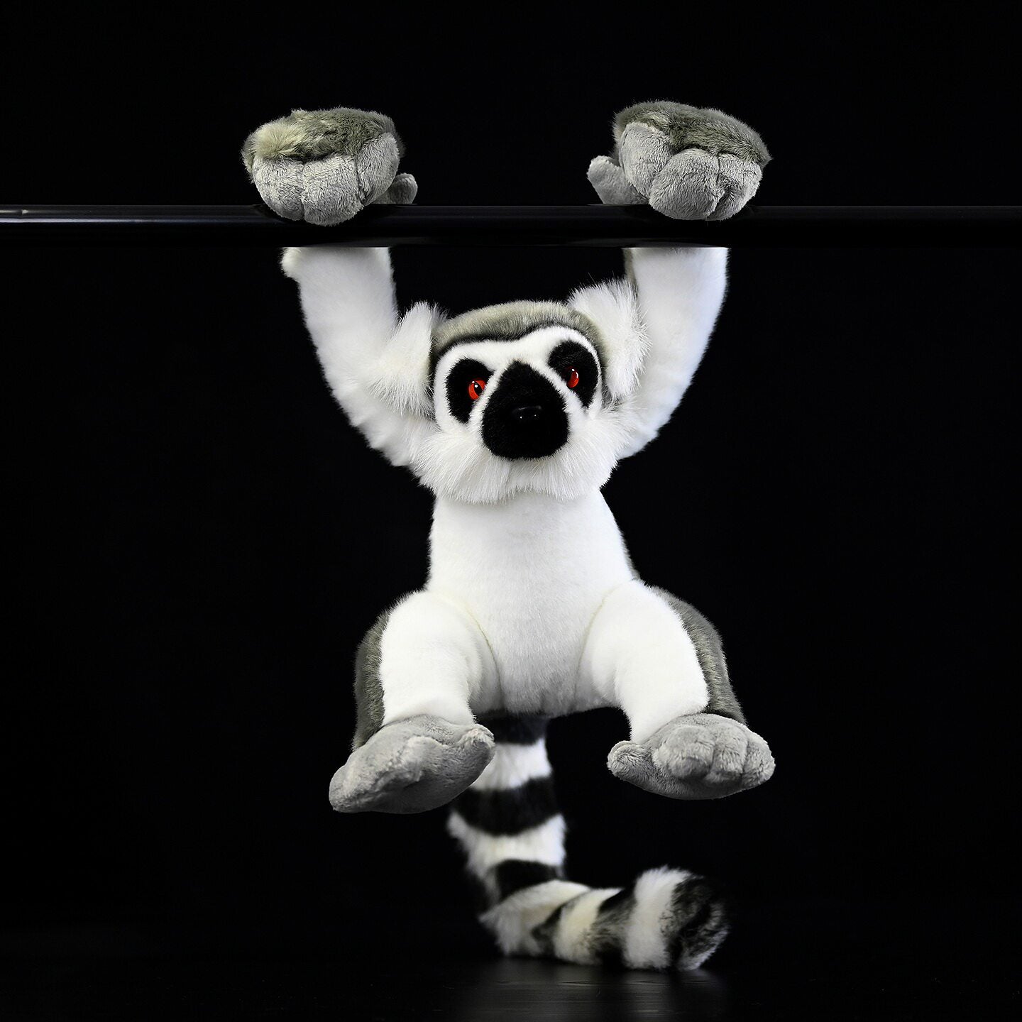 Hanging Ring-tailed Lemur plush, featuring authentic design and soft texture by SoftDaysLab