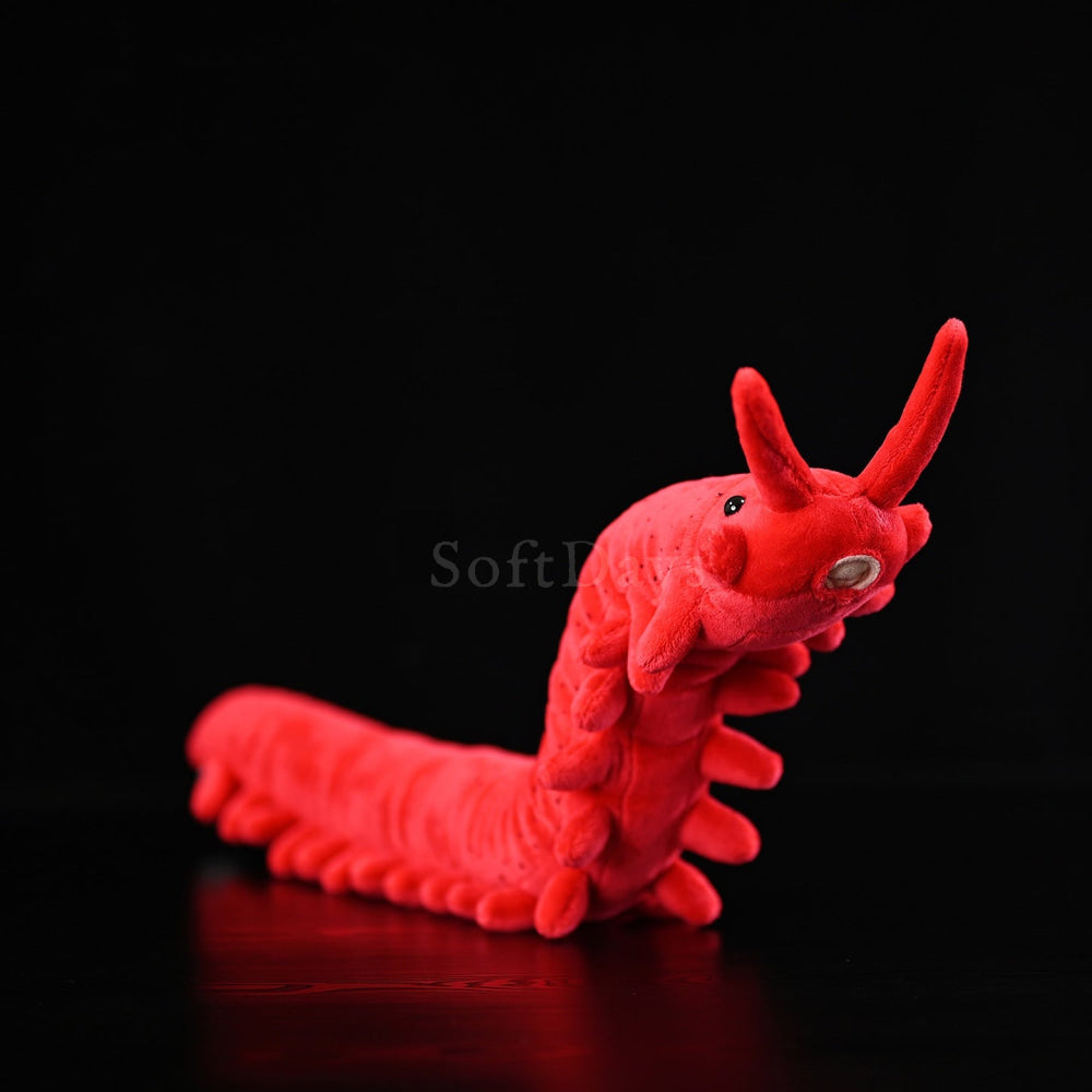 Lifelike Velvet Worm Plush Toy – Soft and Unique Invertebrate Stuffed Animal