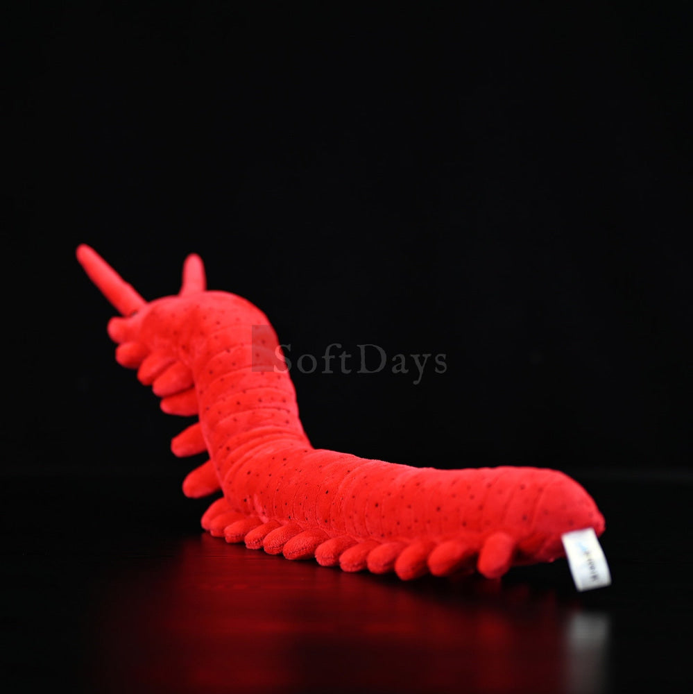 Lifelike Velvet Worm Plush Toy – Soft and Unique Invertebrate Stuffed Animal