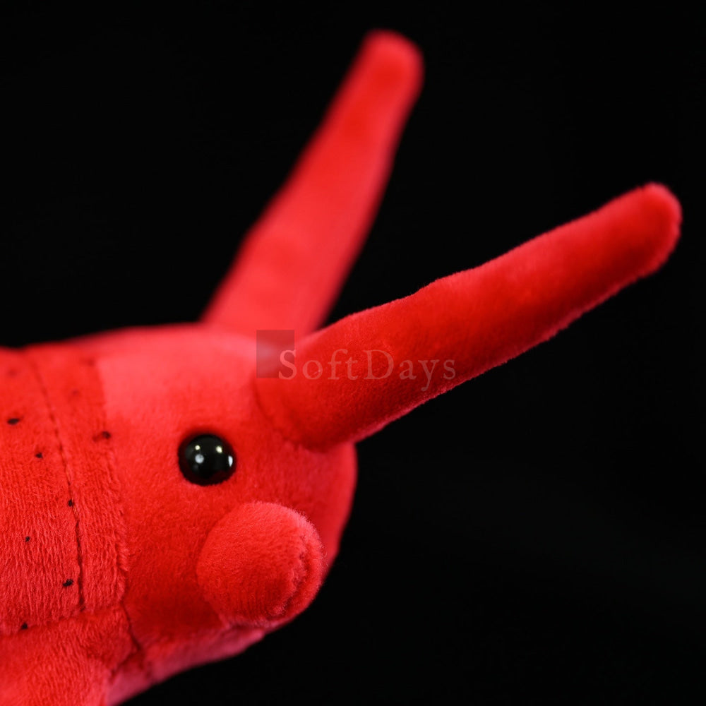Lifelike Velvet Worm Plush Toy – Soft and Unique Invertebrate Stuffed Animal