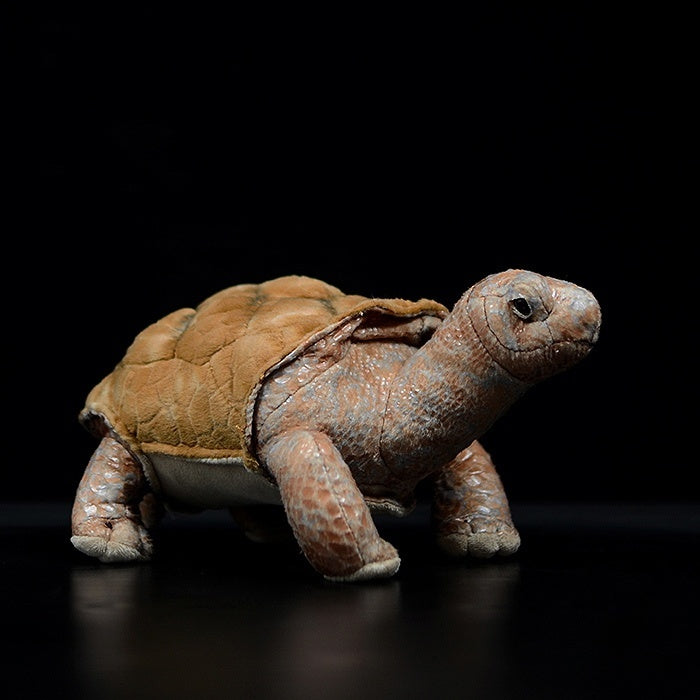 Realistic Pinta Island Galápagos giant tortoise plush toy with soft shell detail by SoftDaysLab
