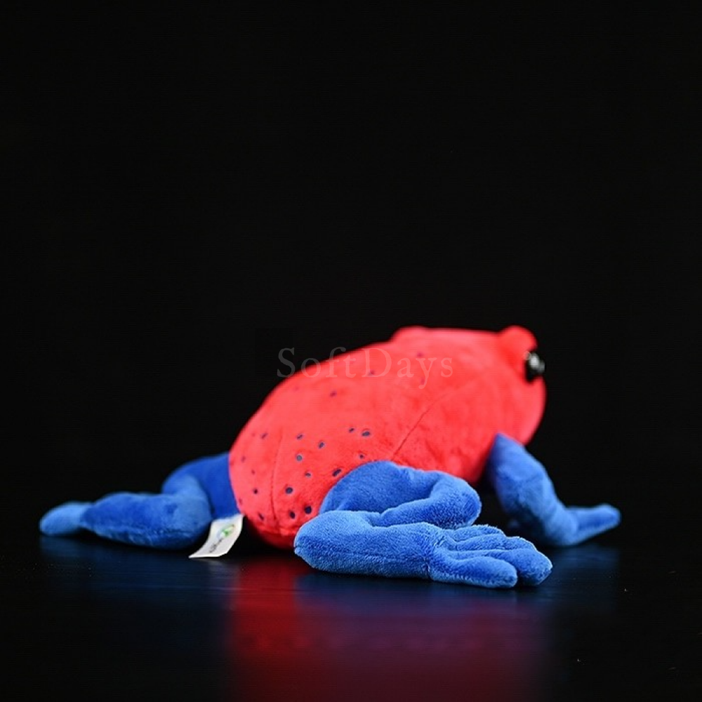 Realistic Strawberry Poison Dart Frog Plush Toy – Lifelike and Soft Stuffed Animal