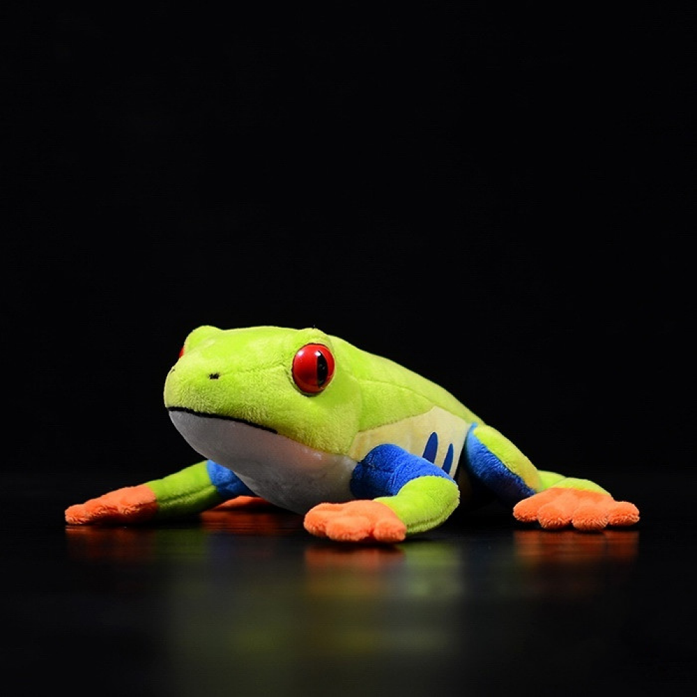 Realistic Red-Eyed Tree Frog Plush – Soft, Vibrant, and Perfect for Nature Lovers